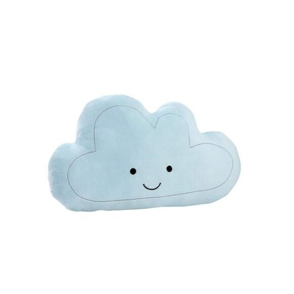 Happy Cloud Shaped Plush Decorative Pillow Soft Nursery Kids Room Throw Cushion - Picture 1 of 7